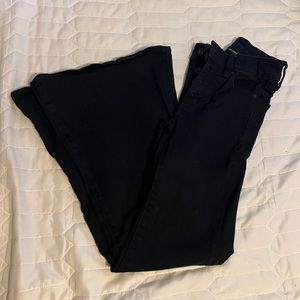 american eagle black flare jeans